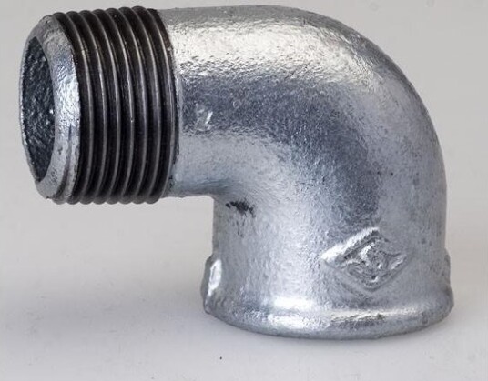 Opal Kne 90° A4, Innvendig/Utvendig Gjenger 4", Galvanisert - G92 100 Opal Kne 90° A4, Innvendig/Utvendig Gjenger 4", Galvanisert - G92 100