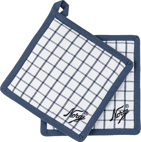 Norgesglasset Gryteklut Bomull 20x20cm Blå 2pk Norgesglasset Gryteklut Bomull 20x20cm Blå 2pk