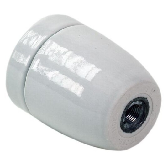 Gelia 4001026002 Lampeholder E27 glatt porselen M10 x 1 Belysning