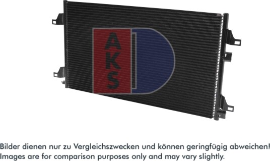 Kondensator, klimaanlegg AKS DASIS 182002N Kondensator, klimaanlegg AKS DASIS 182002N