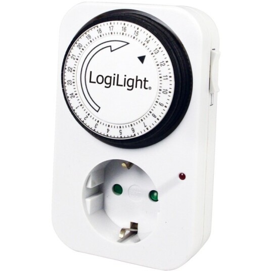 LogiLink Innendørs tidsur 24 timer mekanisk 16A
