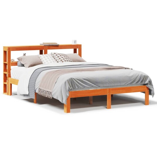  Sengeramme uten madrass voksbrun 140x190 cm heltre furu 3306061