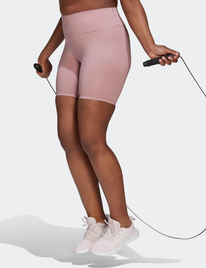 Adidas Performance Optime Training Bike Short Tight Plus Size Pink 1X