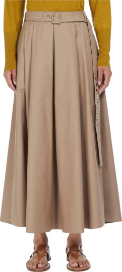 Max Mara Dame Skjørt Beige S, Max Mara Dame Skjørt Beige S,