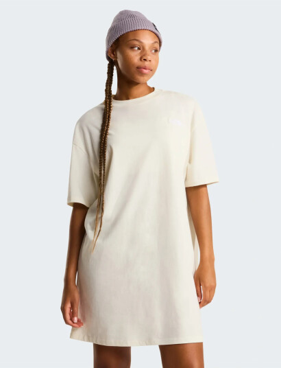 The North Face W Evolution Simple Dome T Shirt Dress Cream S The North Face W Evolution Simple Dome T Shirt Dress Cream S
