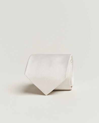 Amanda Christensen Plain Classic Tie 8 cm White Amanda Christensen Plain Classic Tie 8 cm White