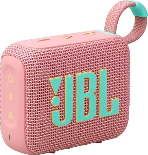 JBL Go 4 Trådløs Bluetooth Høyttaler Rosa med Vann- og Støvtett Design