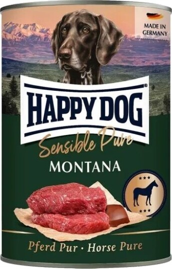 Happy Dog Kornfritt Våtfôr Montana med Hest 400 g