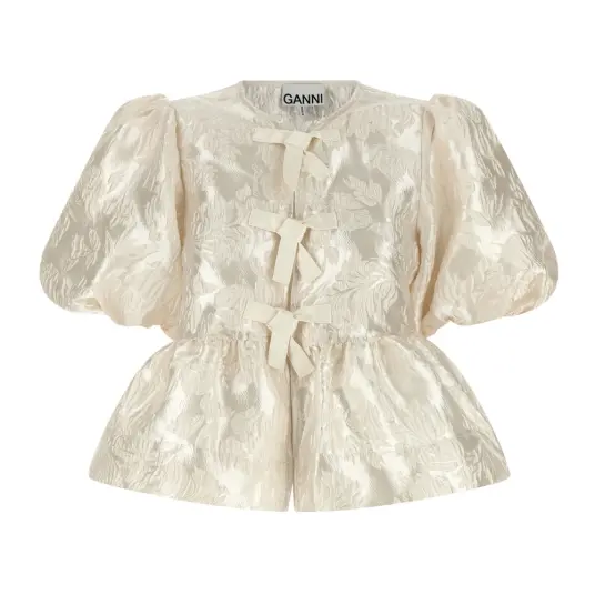 Ganni Dame Bluser & Skjorter Beige XL,