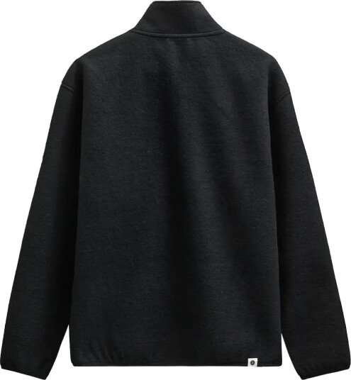 Anerkjendt Aktoni Half Zip Boiled Wool Os   CAVIAR   XL