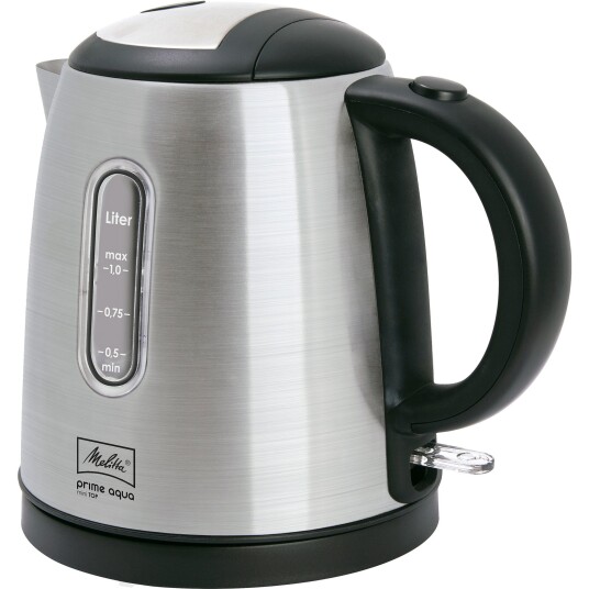 Melitta Prime Aqua Mini Vannkoker 1L 2200W Rustfritt Stål Sølv