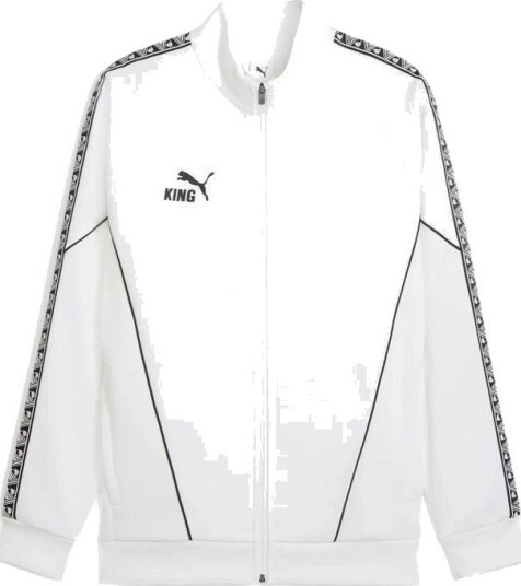 PUMA Treningsjakke Teamking Anthem PUMA White/PUMA Svart Barn størrelse 140 cm