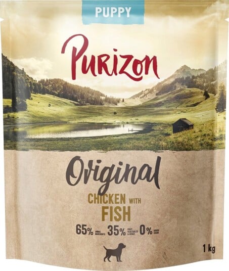 Purizon Tørrfôr Puppy Med Kornfri Nyhet Sparepakke Kylling Fisk 4 X 1 kg