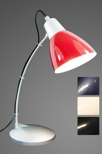 FABRIZIO BORDLAMPE, RØD, E14