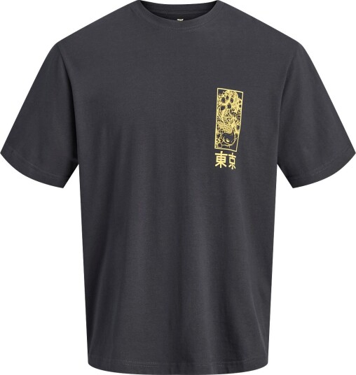 Jack & Jones Jorjapan Back Tee Ss Crew Neck Tg PHANTOM M