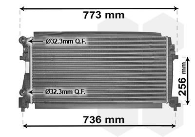 Radiator VAN WEZEL 58002340