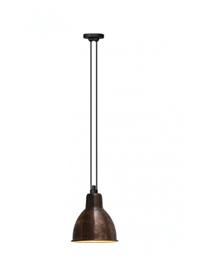 Lampe Gras N322 XL Taklampe Rå Kobber & Hvit Round