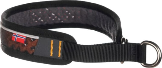 Non-stop Dogwear Rock Halsbånd V2 XXL Svart/Oransje med Refleks