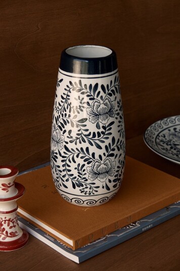 Ellos Home   Vase Melissa høyde 26 cm Blå