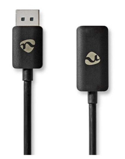 Nedis Displayport-adapter | DisplayPort Han | HDMI™ Output | 8K@30Hz | Nikkel belagt | Rett | 0.20 m | Rund | TPE | PVC | Sort | Konvolutt
