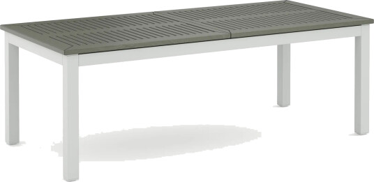 Monaco uttrekkbart utendørsbord 210/310x90 cm Hvit/Grå Monaco uttrekkbart utendørsbord 210/310x90 cm Hvit/Grå