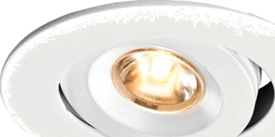 Maxel 2812 Downlight Hvit Strukturlakk, 1,2 w, 3000 K Fast, 30°