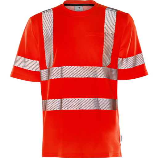 Fristads T-Shirt 7407 Thv, Klass 3 Varsel Röd M