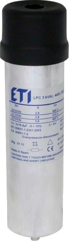Eti Polam Kondensator Lpc 15 Kvar 400V 50Hz 004656701