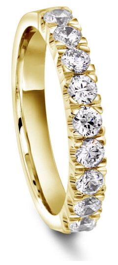 Moments by Pan Jewelry, Diamantring Unite i 585 gult gull 0,81 CT | 3,2 mm bredde