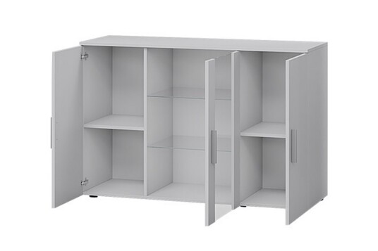Soho Kommode 41x120 cm LED belysning   Eik/Svart/Blå