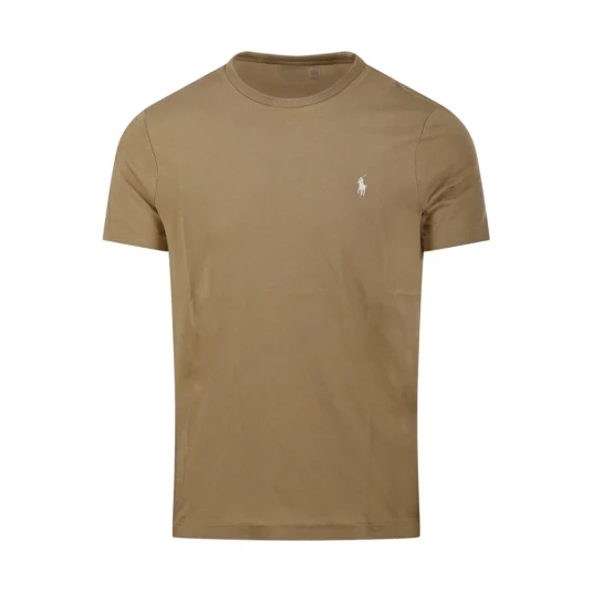 Polo Ralph Lauren Custom Slim Fit Jersey Crewneck T-Shirt - Beige - M Polo Ralph Lauren Custom Slim Fit Jersey Crewneck T-Shirt - Beige - M