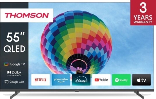 Thomson 55" QLED 4K Smart-TV med Google TV 55QG4S14
