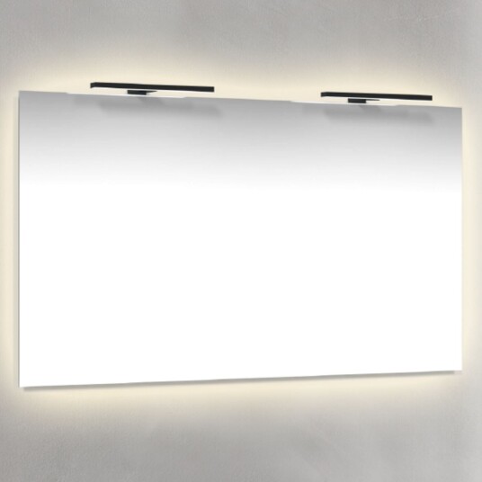 Macro Design Speil T belysning LED med Ambilight Svart / 120cm