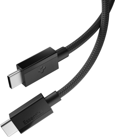 Spigen Essential Type-C 60W 150 cm USB-kabel - Svart Spigen Essential Type-C 60W 150 cm USB-kabel - Svart