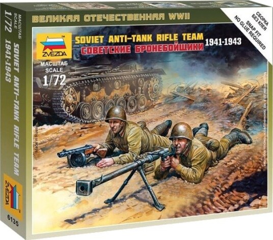 Zvezda 1/72 Soviet Anti-Tank Rifle Team 1941-1943