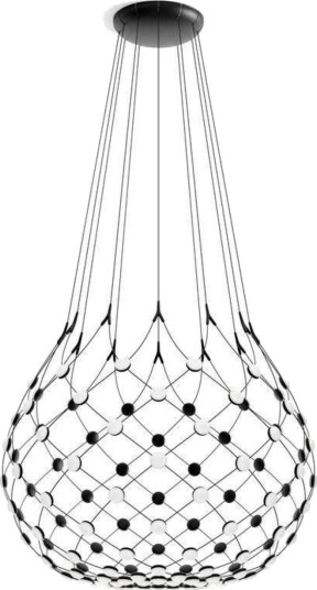 Mesh Wireless Bluetooth hengelampe Ø 100 cm 5 m Luceplan Stue Design Metall Med flere lyskilder