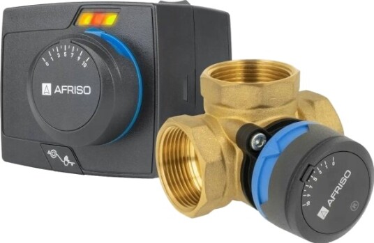 Afriso 3 Veis Blandeventil Roterbar Arv 385 Vario Proclick + Arm 343 Proclick Dn32 Rp 1 1/4" Kvs 7,5 19