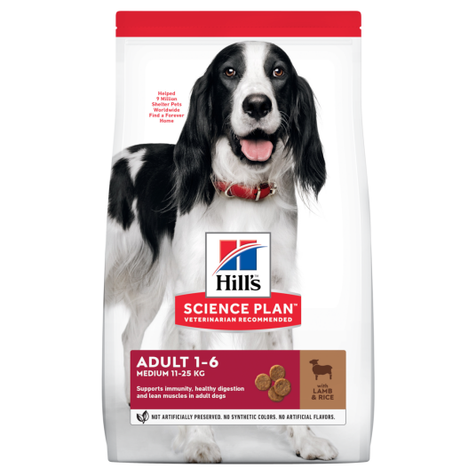 Hill´S Dog Adult Medium Lamb&Ri 14Kg