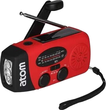 Atom Nødradio med LED-belysning & Powerbank Atom Nødradio med LED-belysning & Powerbank