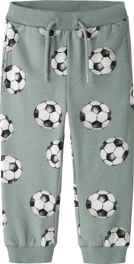 Name It Joggebukser NmmLouie Green Miljø Name It 5 år (110) Joggebukse Armygrønn Grønn Hvit Svart
