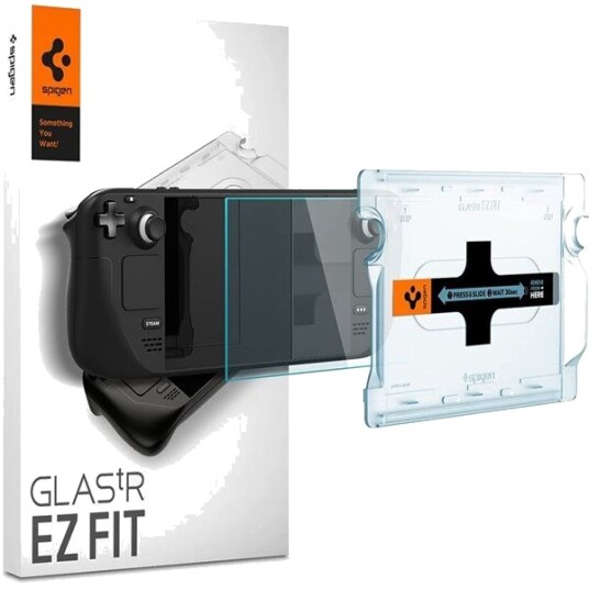 Valve Steam Deck / OLED Spigen EZ Fit Glas.tR Skjermbeskytter - Case Friendly - Gjennomsiktig