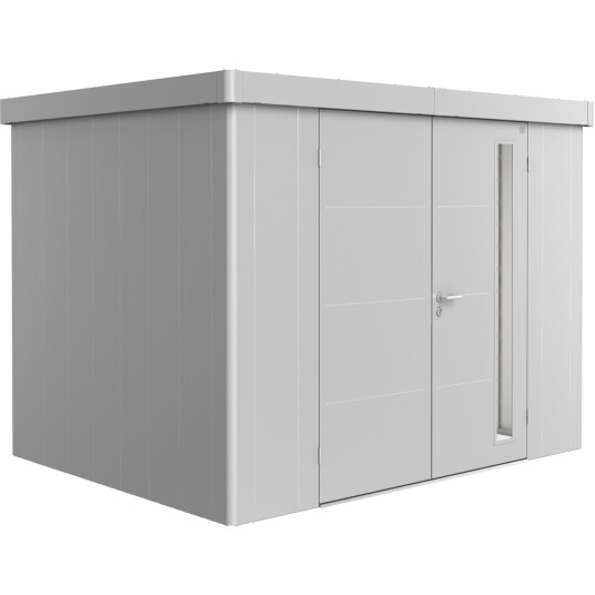 BIOHORT REDSKAPSBOD NEO 2C DOBBELDØR SØLV METALLIC BIOHORT REDSKAPSBOD NEO 2C DOBBELDØR SØLV METALLIC