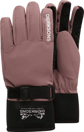 Didriksons Lovas Five Finger Glove   Pink   8 10