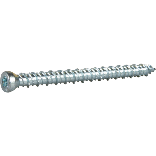 Essve Betongskrue Indu prog Stål Panhode Ø: 7.5mm L: 92mm Blankforsinket Ant: 8stk