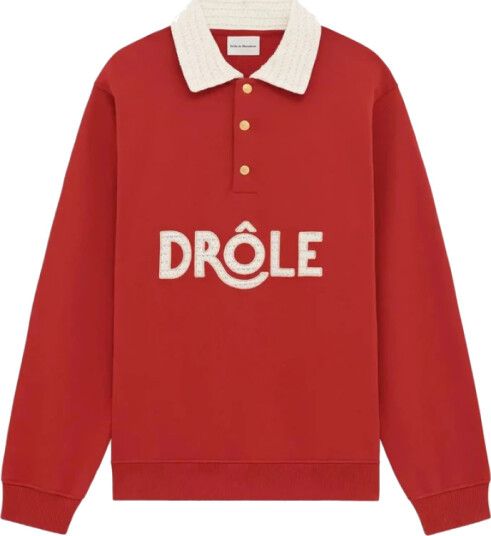 Drole de Monsieur Herre Topper Rød L,