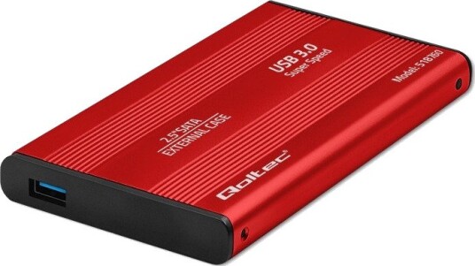 Qoltec 51860 SSD-kabinett 2.5" SATA3 USB 3.0 Rød Qoltec 51860 SSD-kabinett 2.5" SATA3 USB 3.0 Rød
