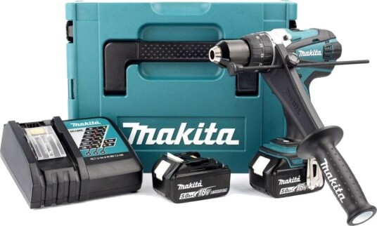 Makita Kombihammer DHP458RTJ 18 v (2 × 5,0 ah Batterier)