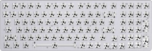 Glorious GMMK 2 Barebones Tastatur Full Size ANSI Hvit GMMK2-96-RGB-W