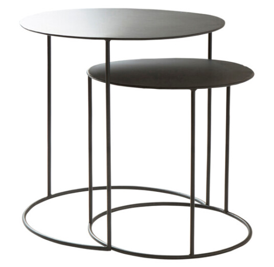 Jotex GRENOBLE sofabord 2-pk Ø 40 cm, 50 cm Black 1711541-01-0 1530813-01-0