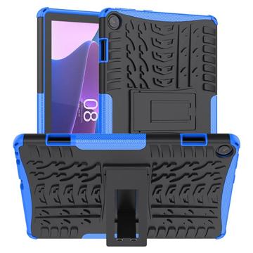 Anti-Skli Lenovo Tab M10 Gen 3 Hybrid-deksel med Stativ Blå / Svart